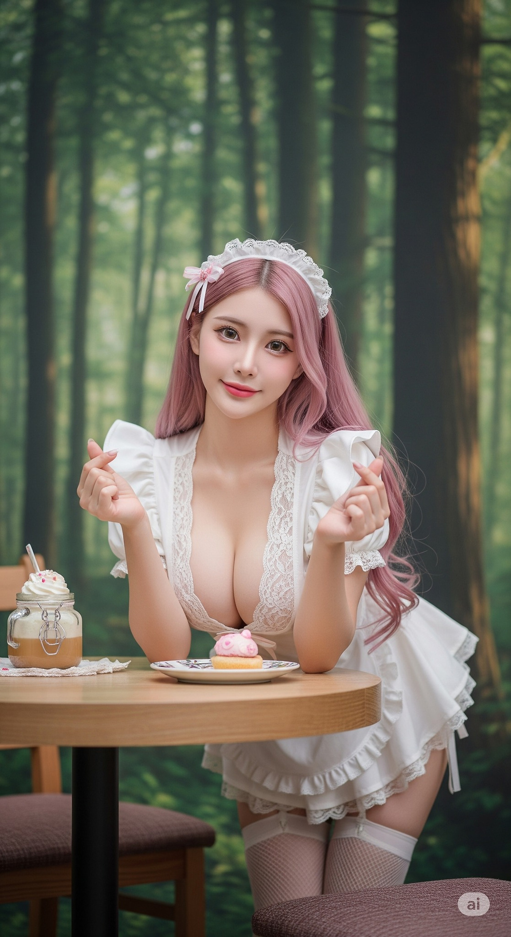 Playing maid today