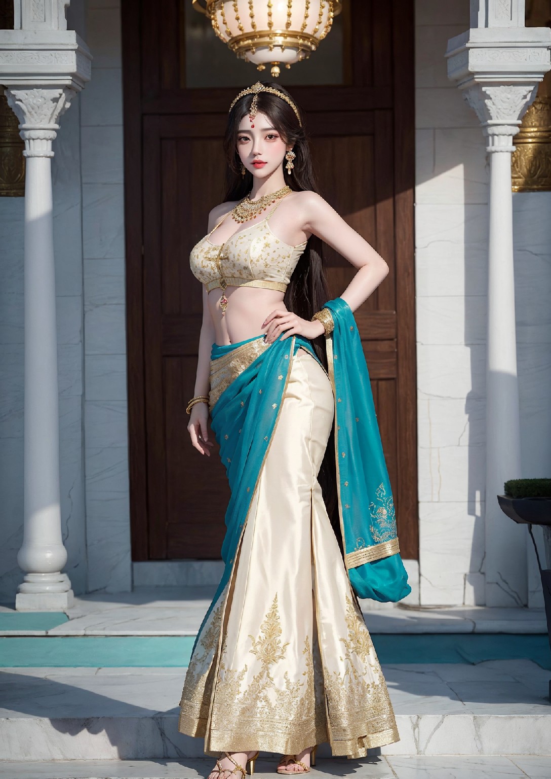 Beautiful Woman of the Taj Mahal