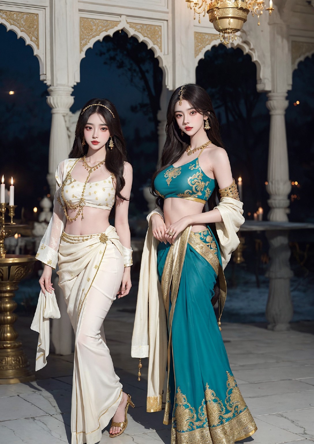Beautiful Woman of the Taj Mahal
