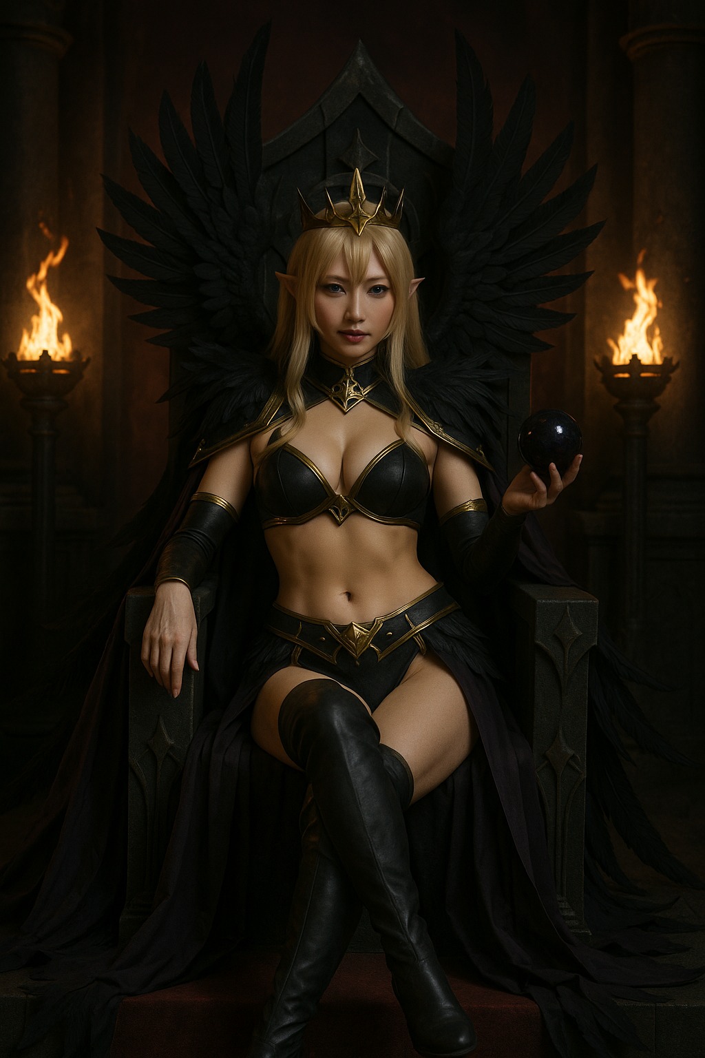 聖銀羽跡．精靈女戰士寫真