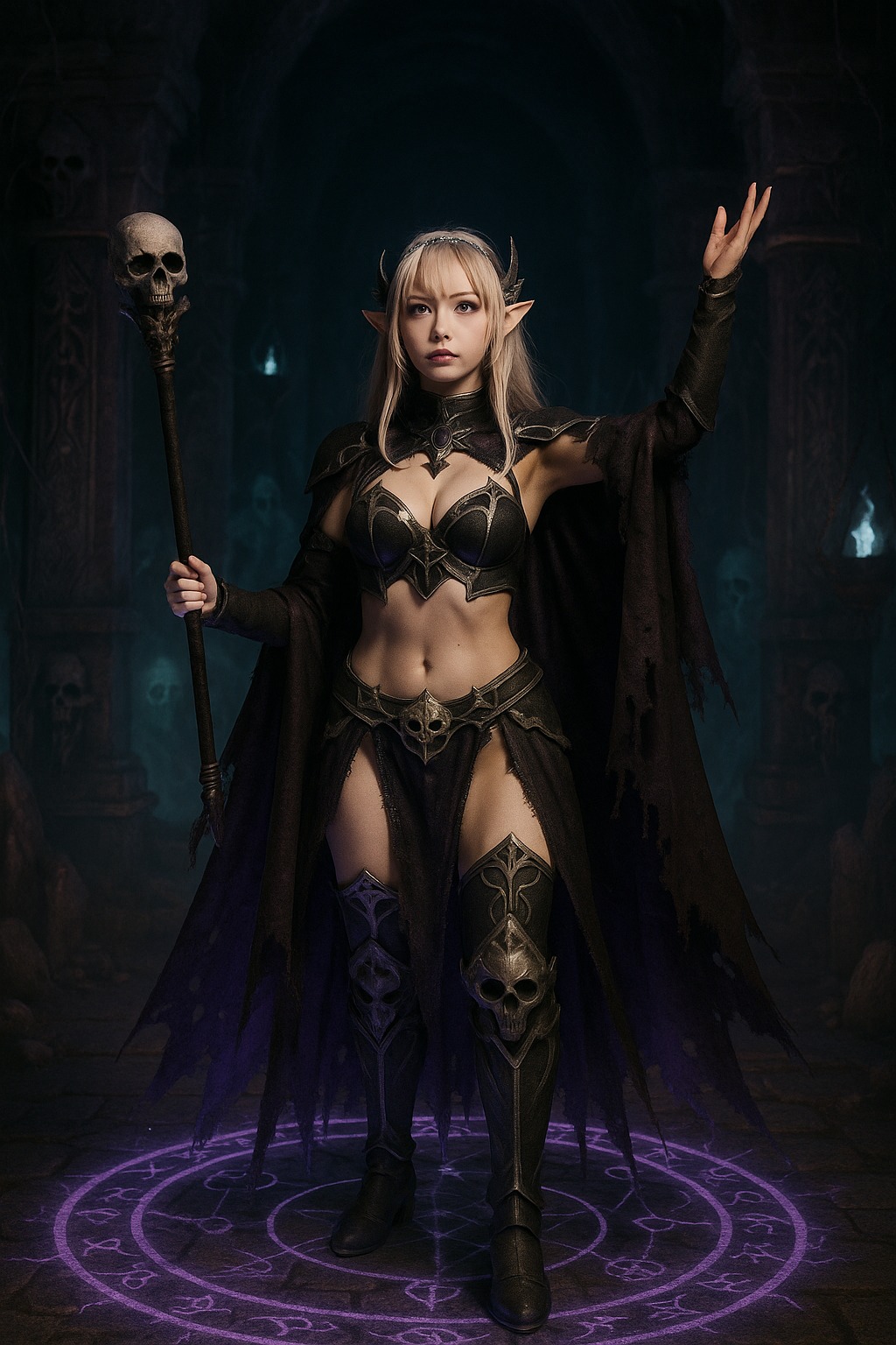 聖銀羽跡．精靈女戰士寫真