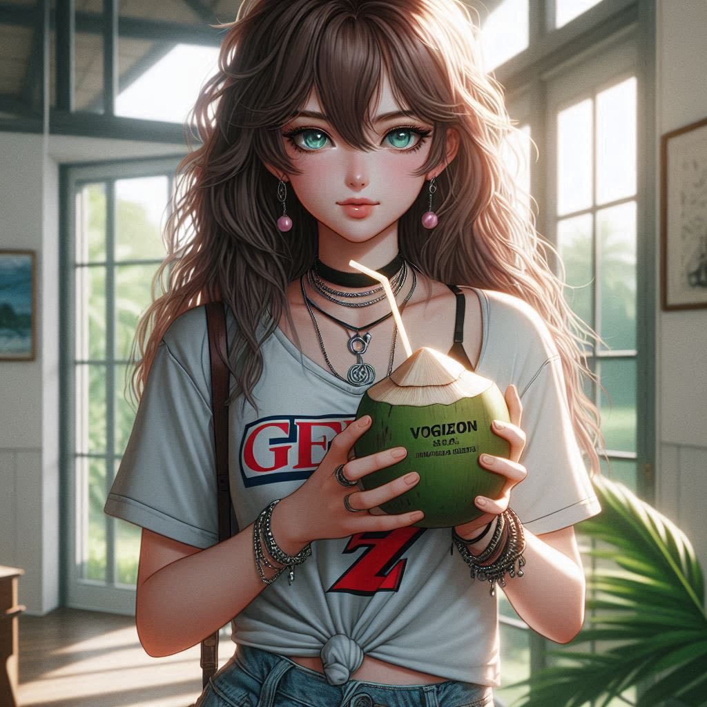 在熱帶渡假村喝涼的果汁