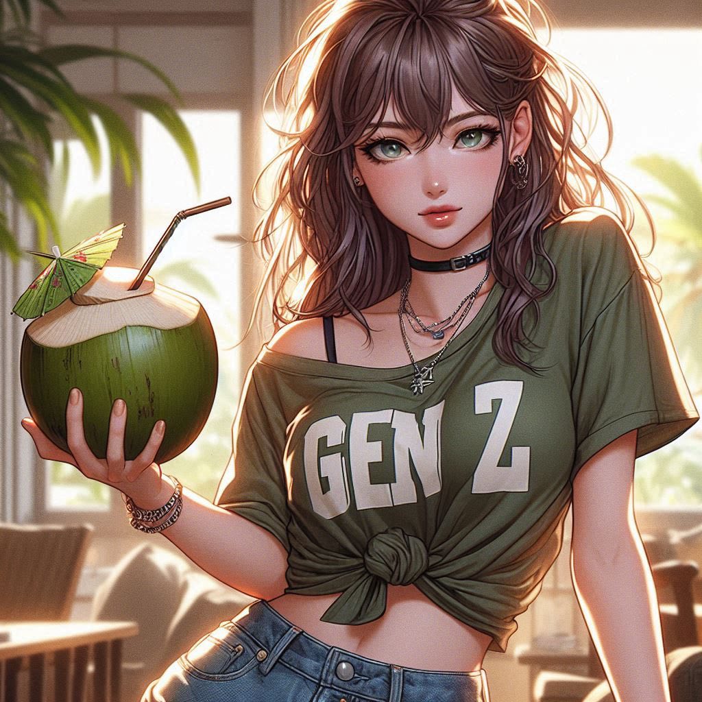 在熱帶渡假村喝涼的果汁