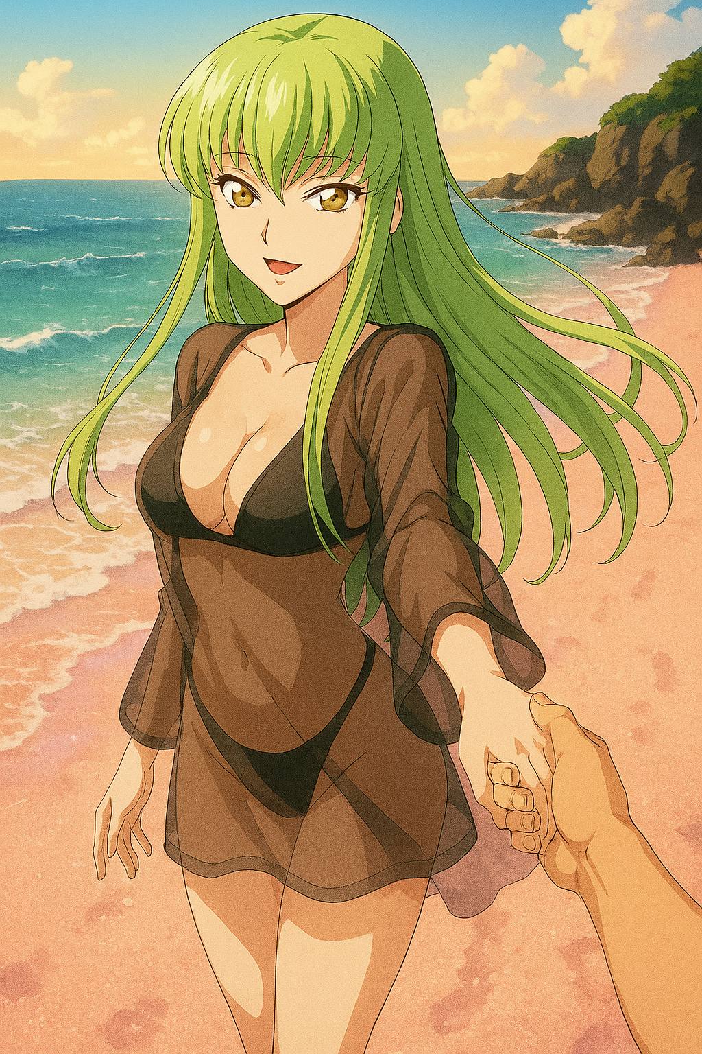 Summer is hot. It's best to go to the beach to cool off.
