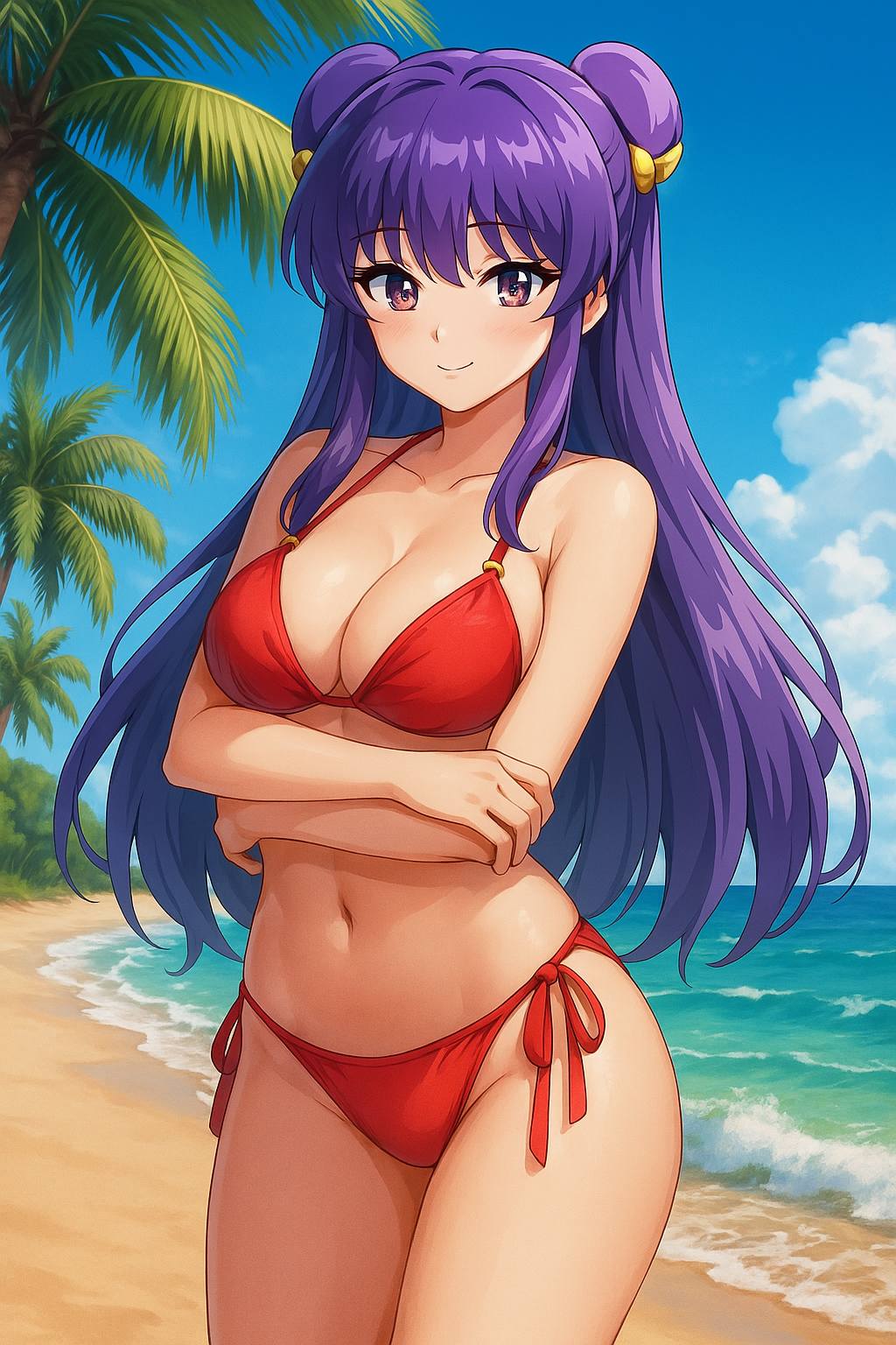 Summer is hot. It's best to go to the beach to cool off.