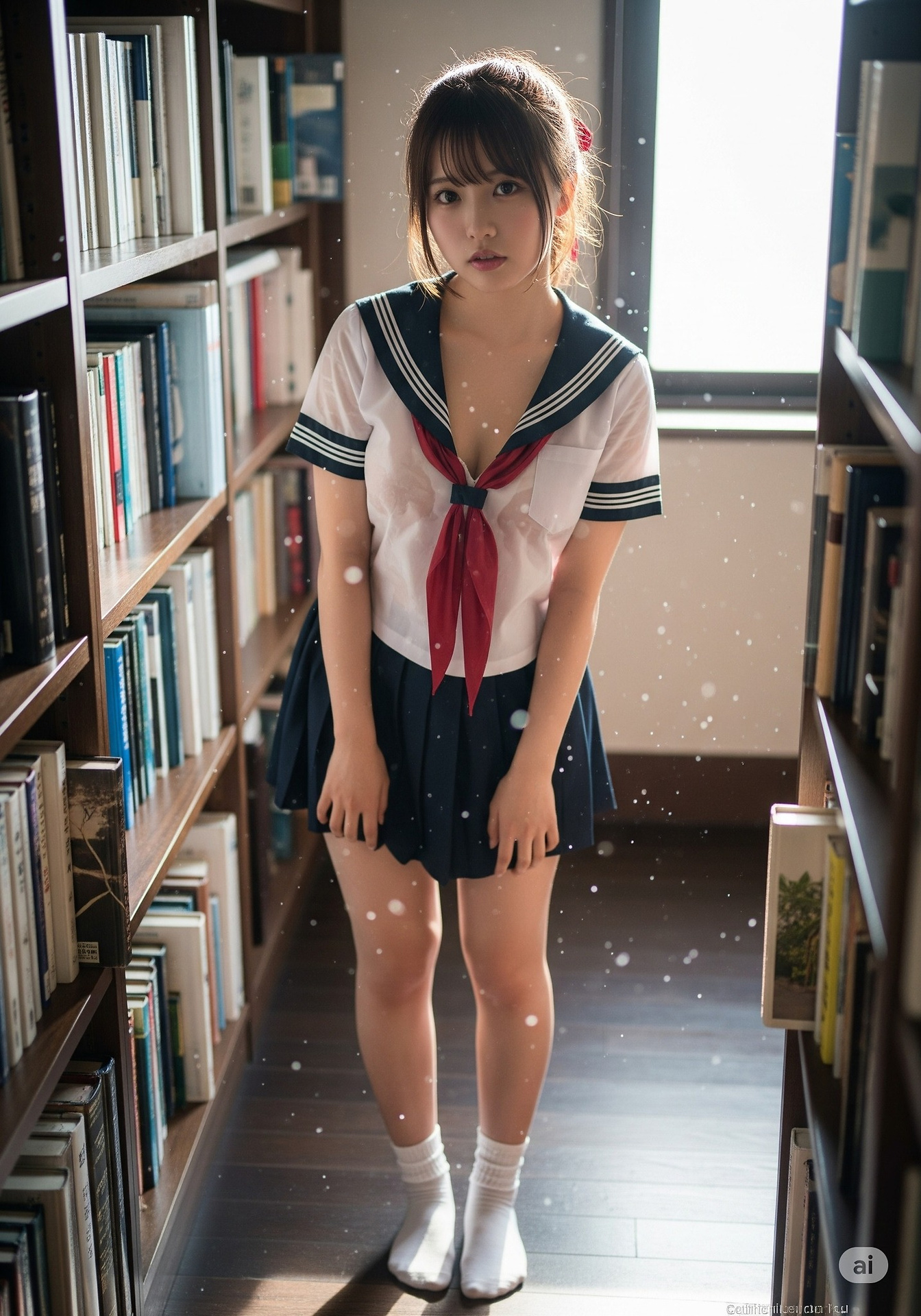 紫藤花下的凝眸