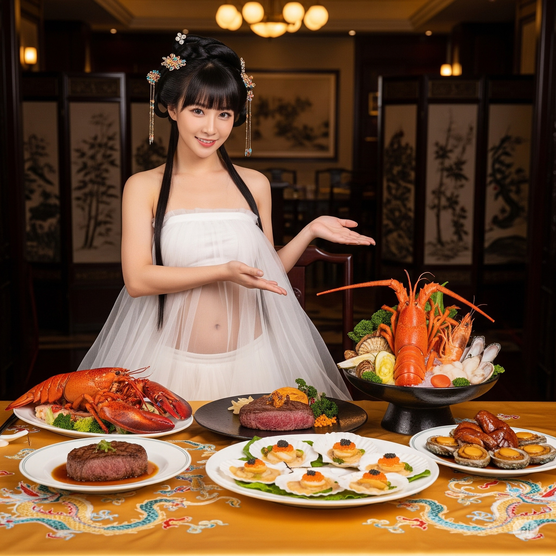 一家特別的餐廳．有特別的妹子服務員親自介紹菜色