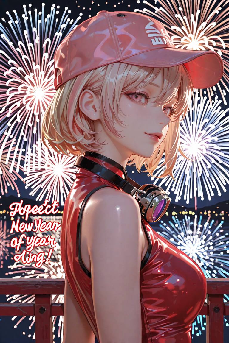 動漫美女迎接2026