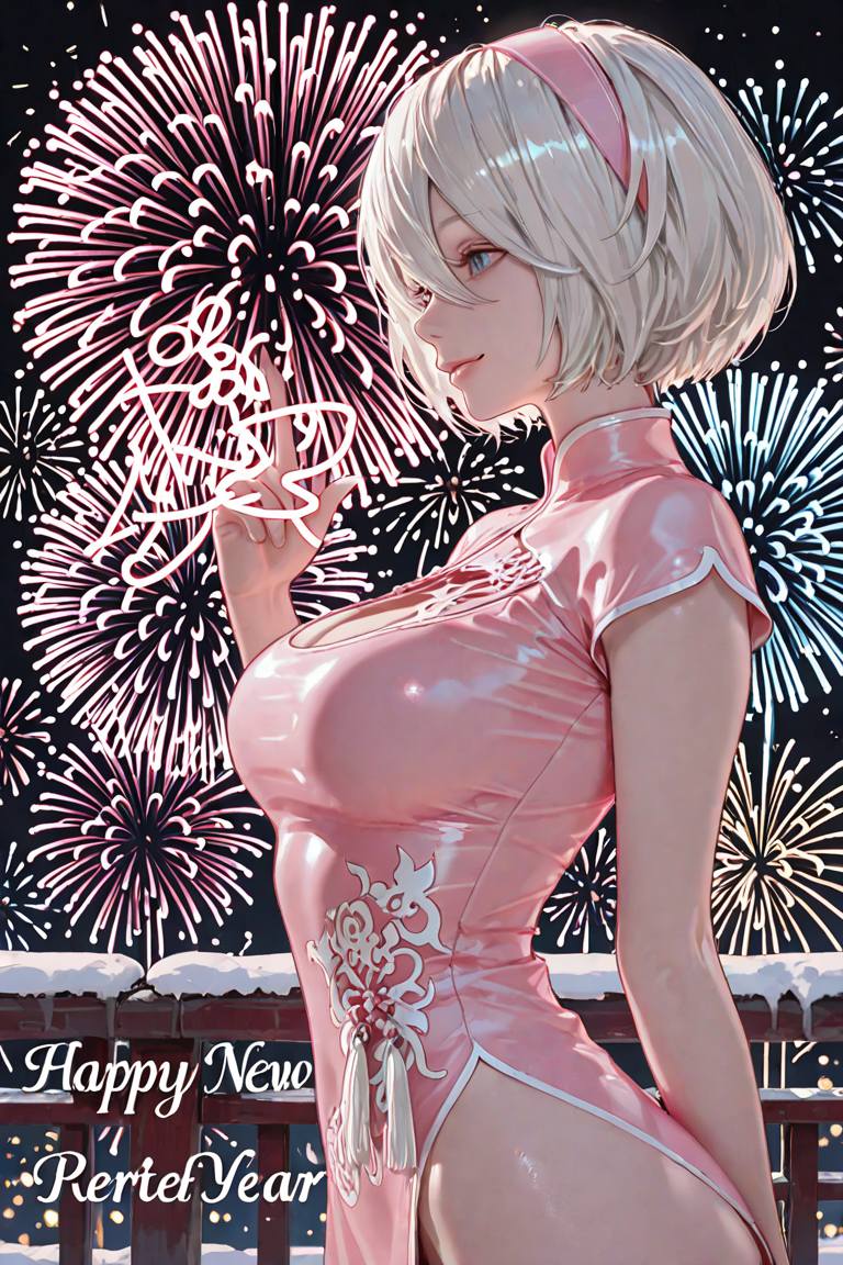 動漫美女迎接2026
