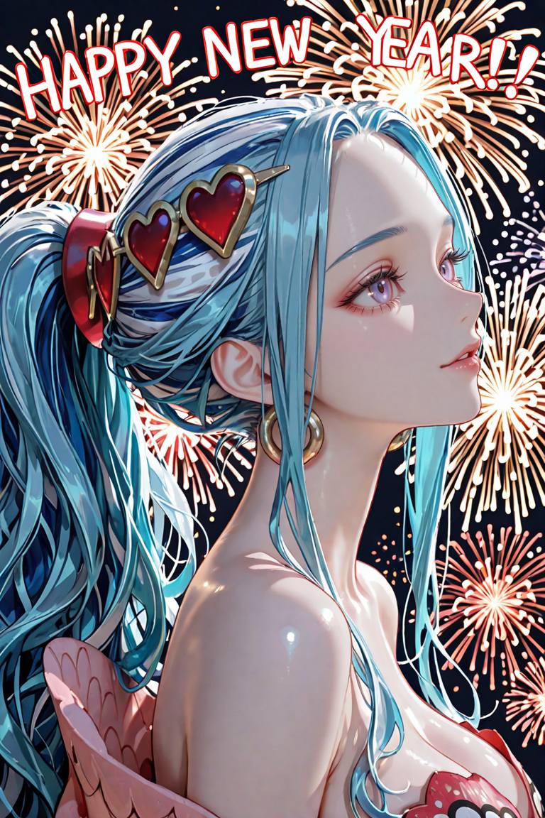 動漫美女迎接2026