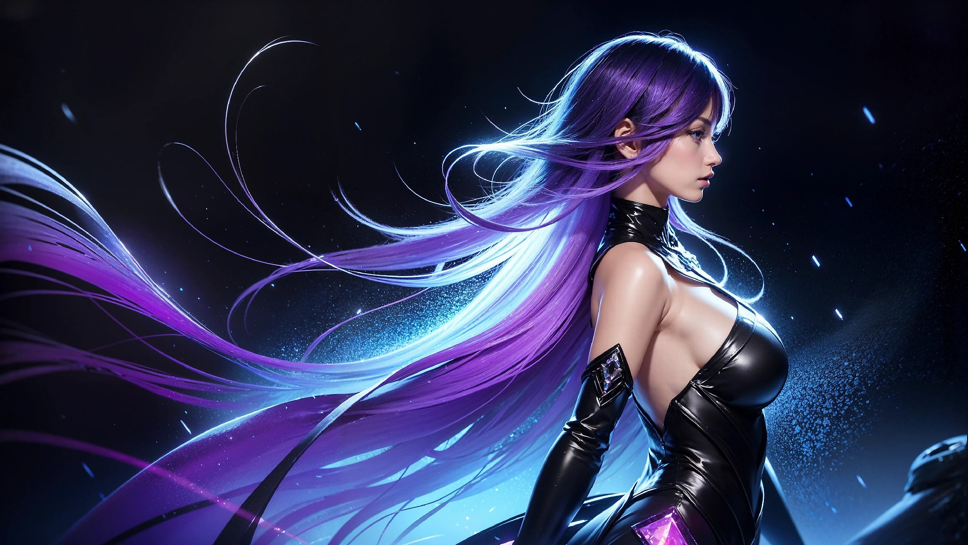 Vibrant Cosmic Princess Fashion
