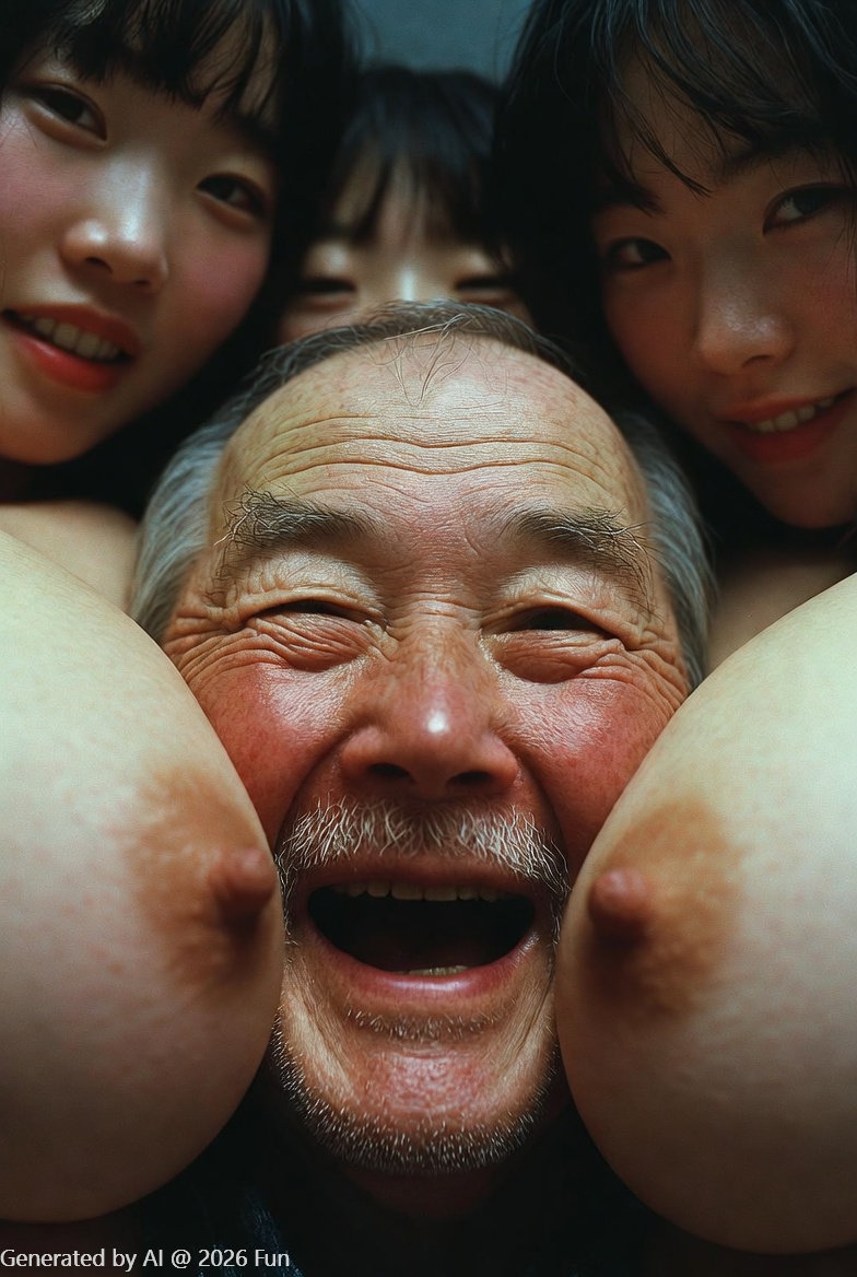 There is everything in the dream # 2 The old man was washed by big tits and