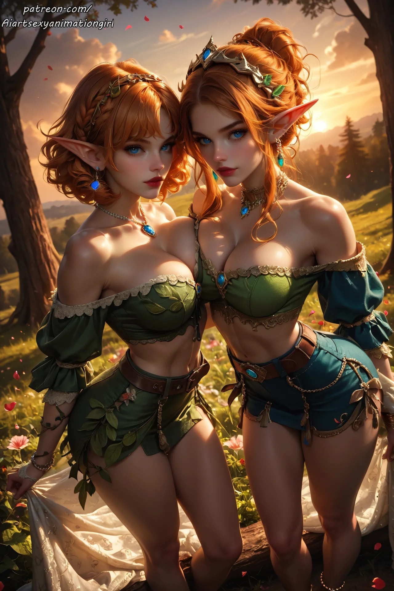 ★Patreon★ AiASAG 4K 🌿✨ Elf Forest🧝 ♀️🌙