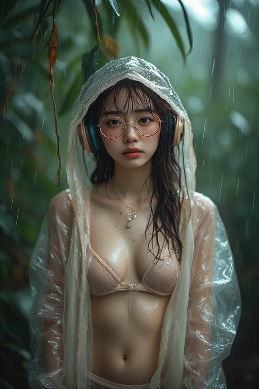 Raincoat on world tuned out