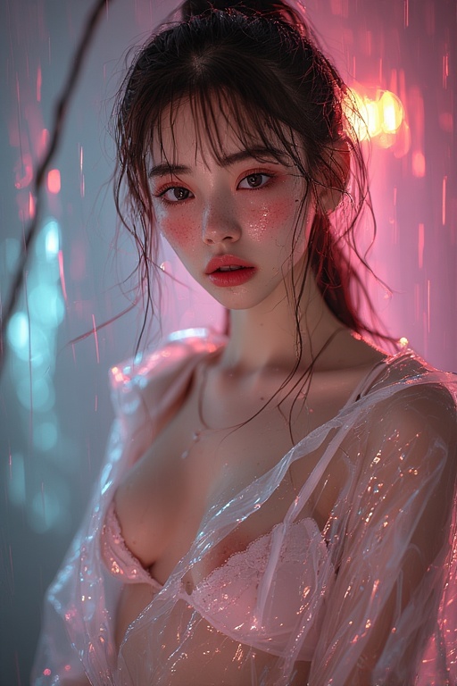Raincoat on world tuned out