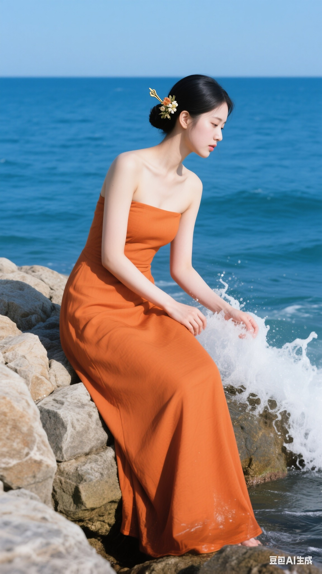 Orange dress