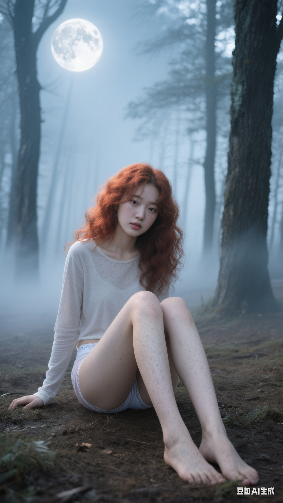 Fluffy fiery curls
