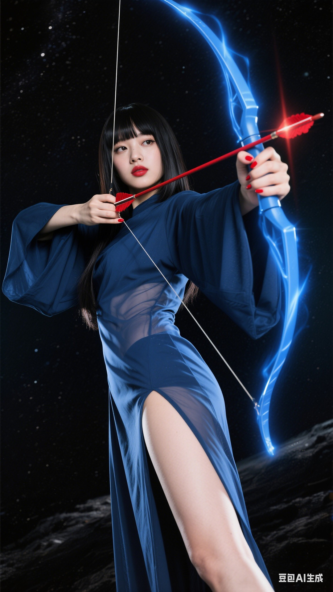 Deep Indigo Monk Robe