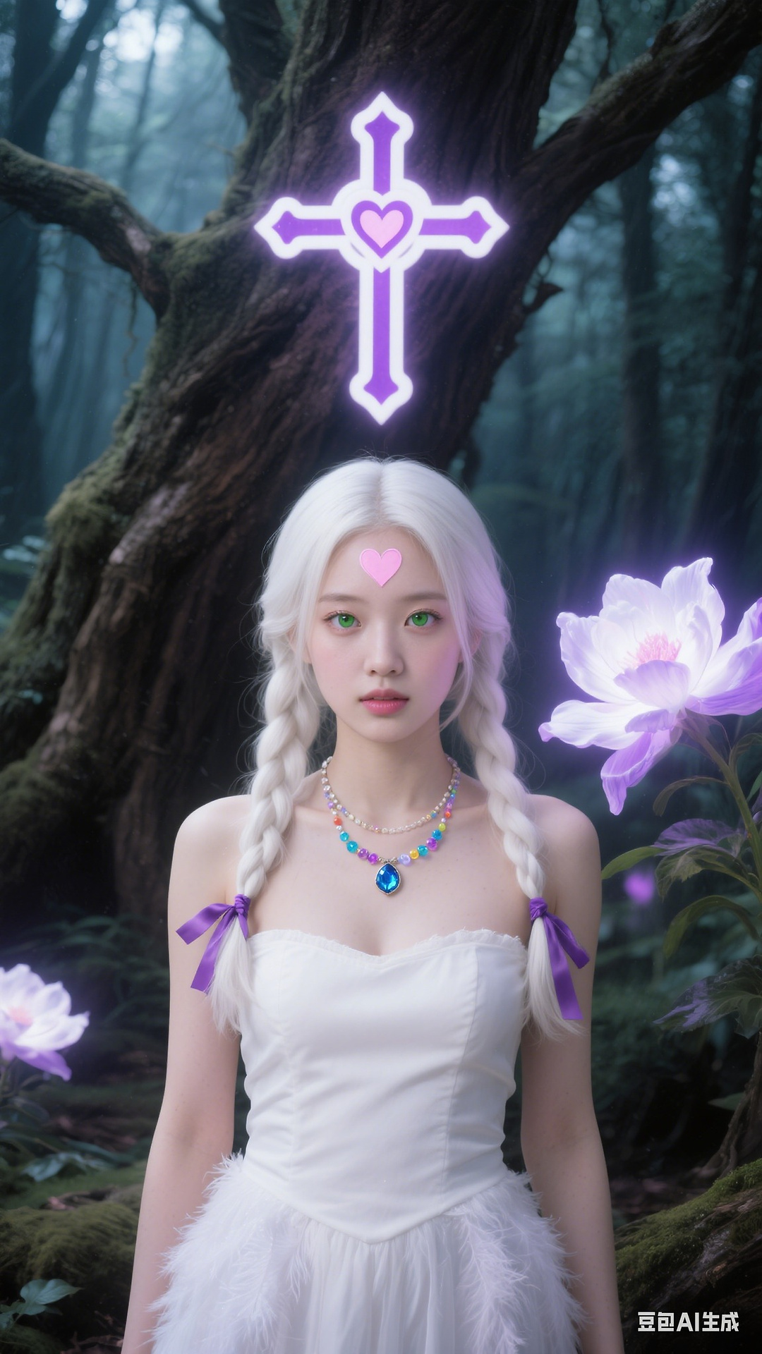 White strapless dress
