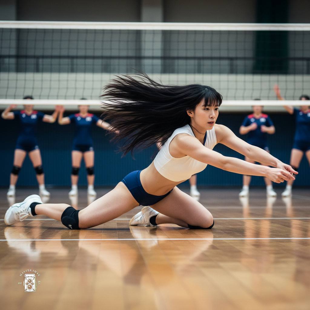 Beautiful volleyball girl