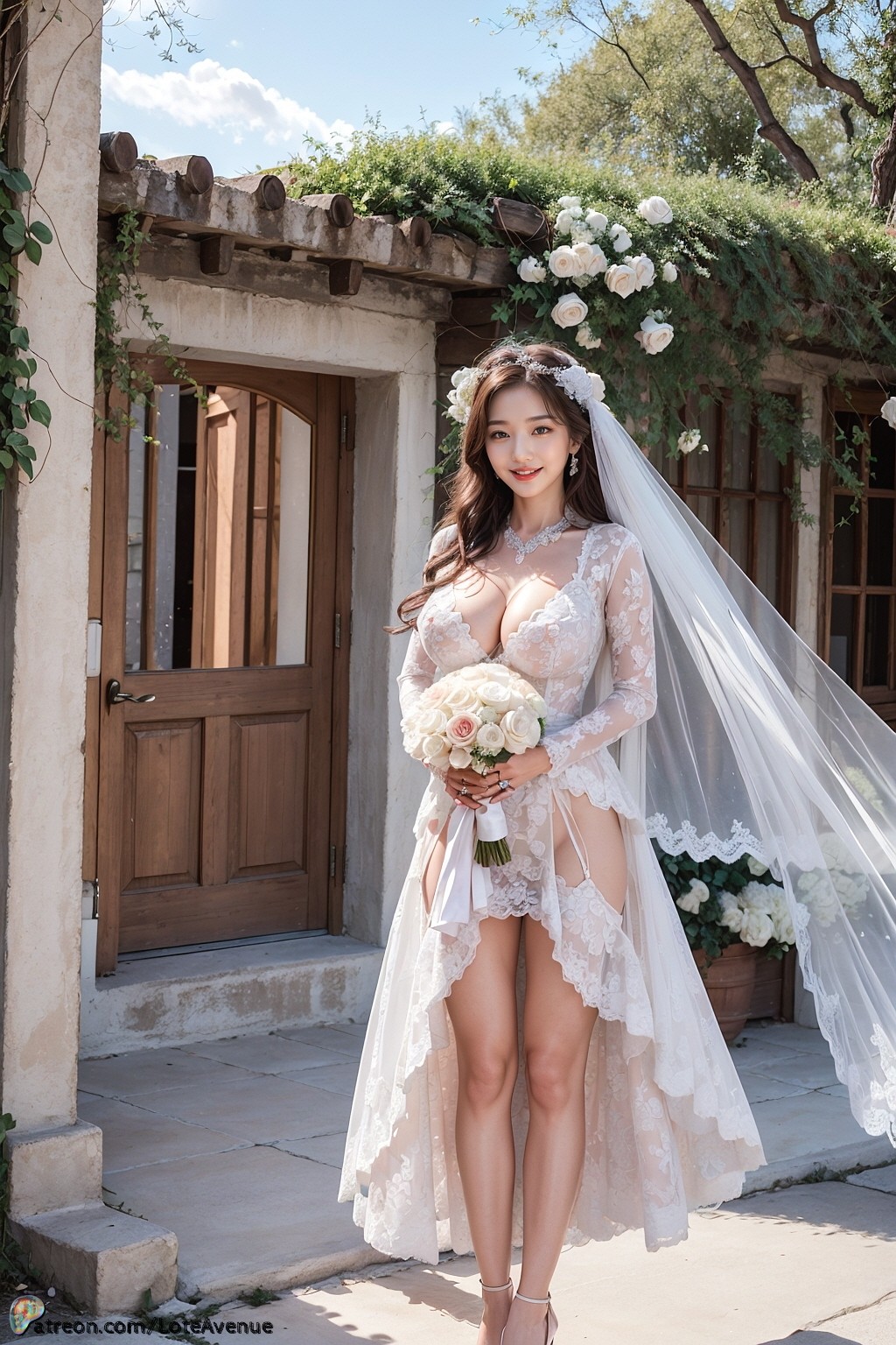 Santorini Bridal Cherry Blossoms