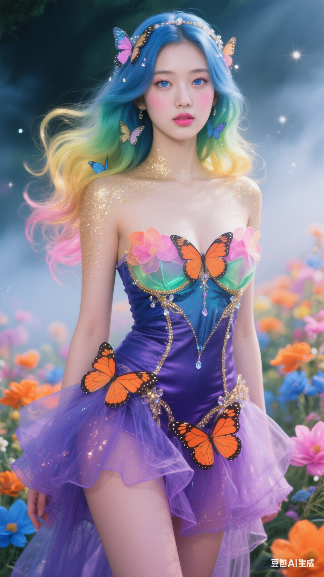 Petals and Butterfly Wings Tights