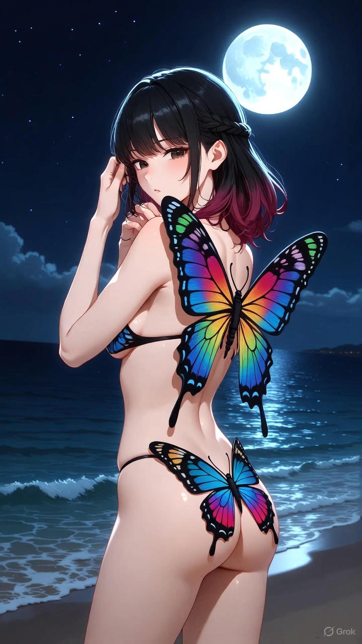 Butterfly Body Painting