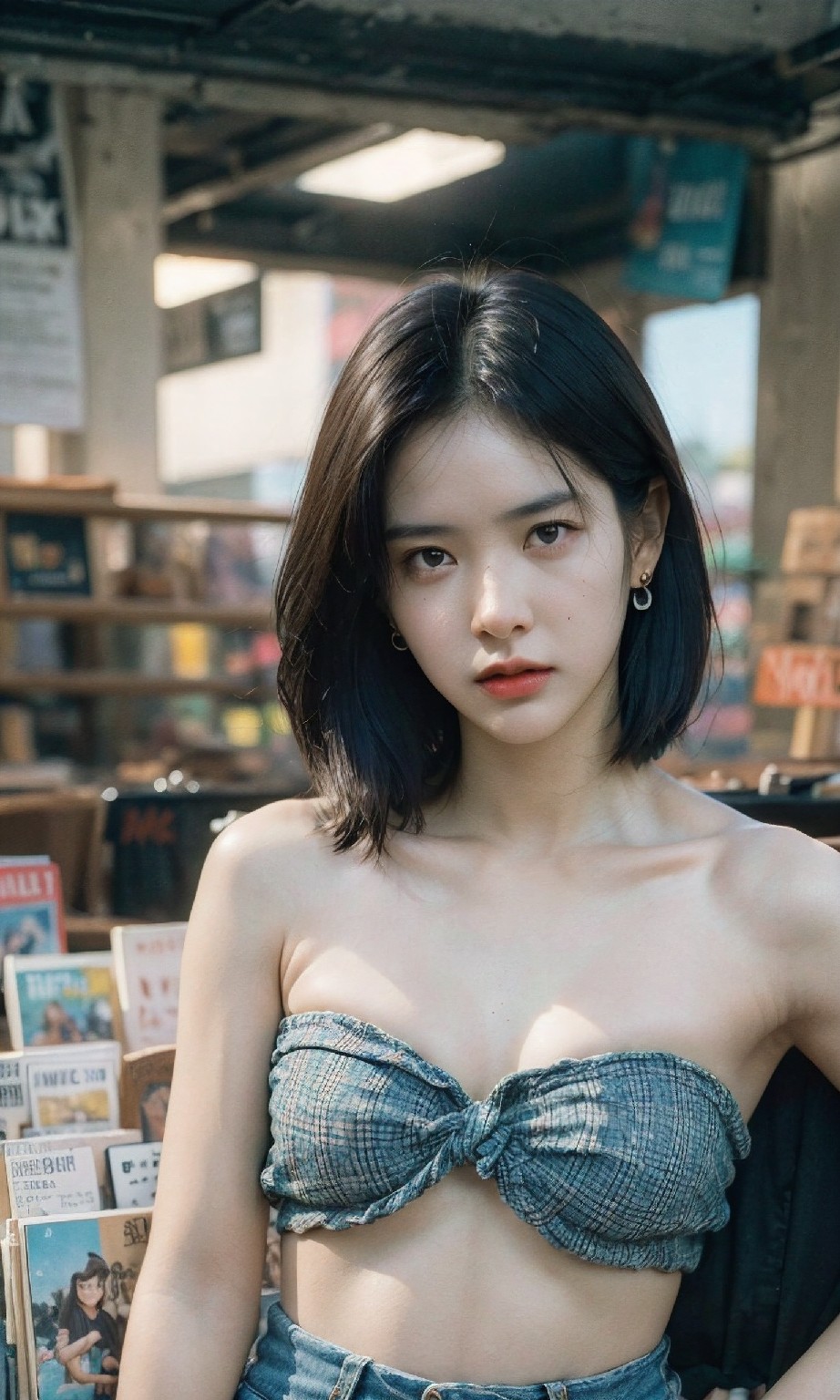 Female bookstore clerk HD +20230708