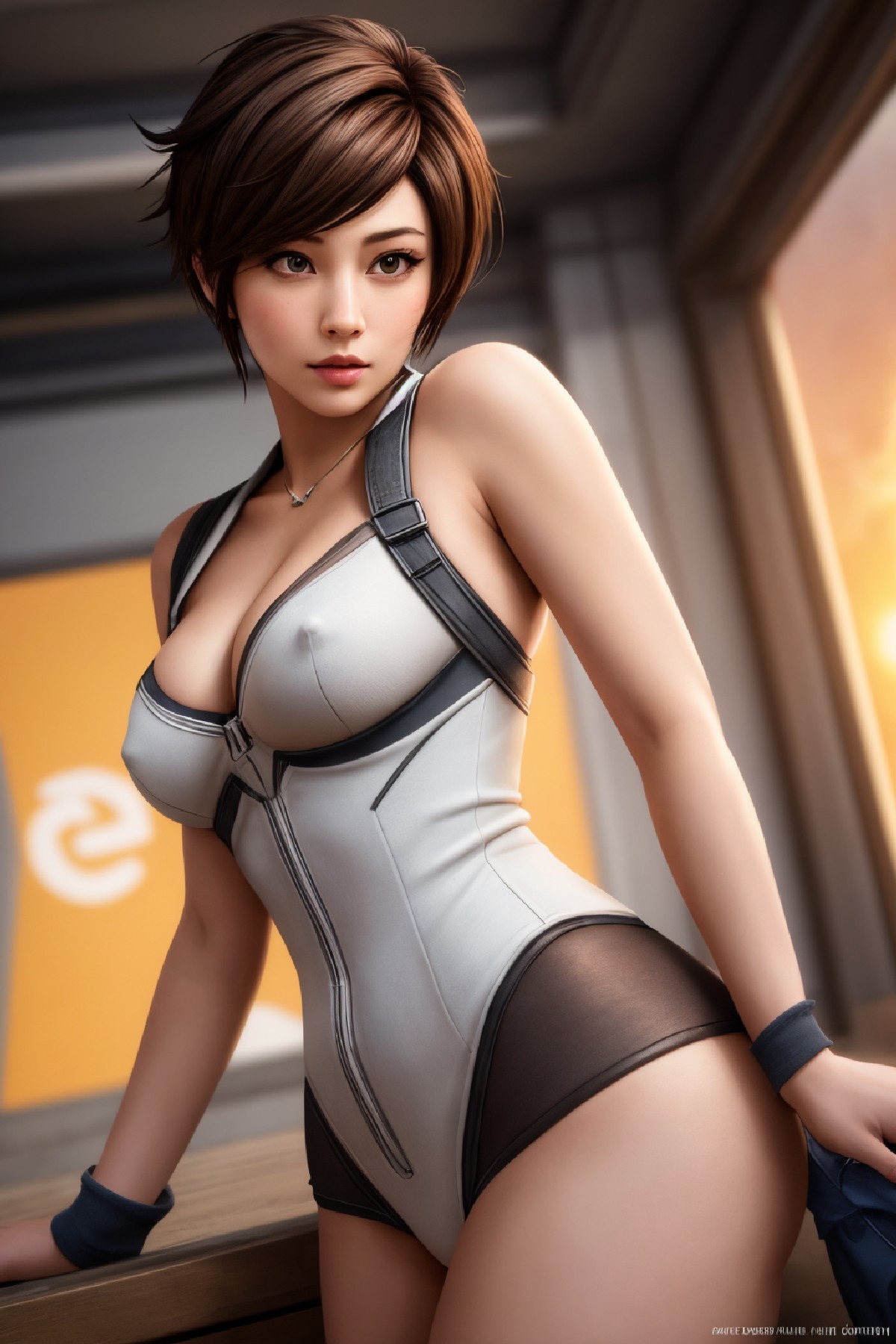 Lena Oxton, code-named "The Hunt"