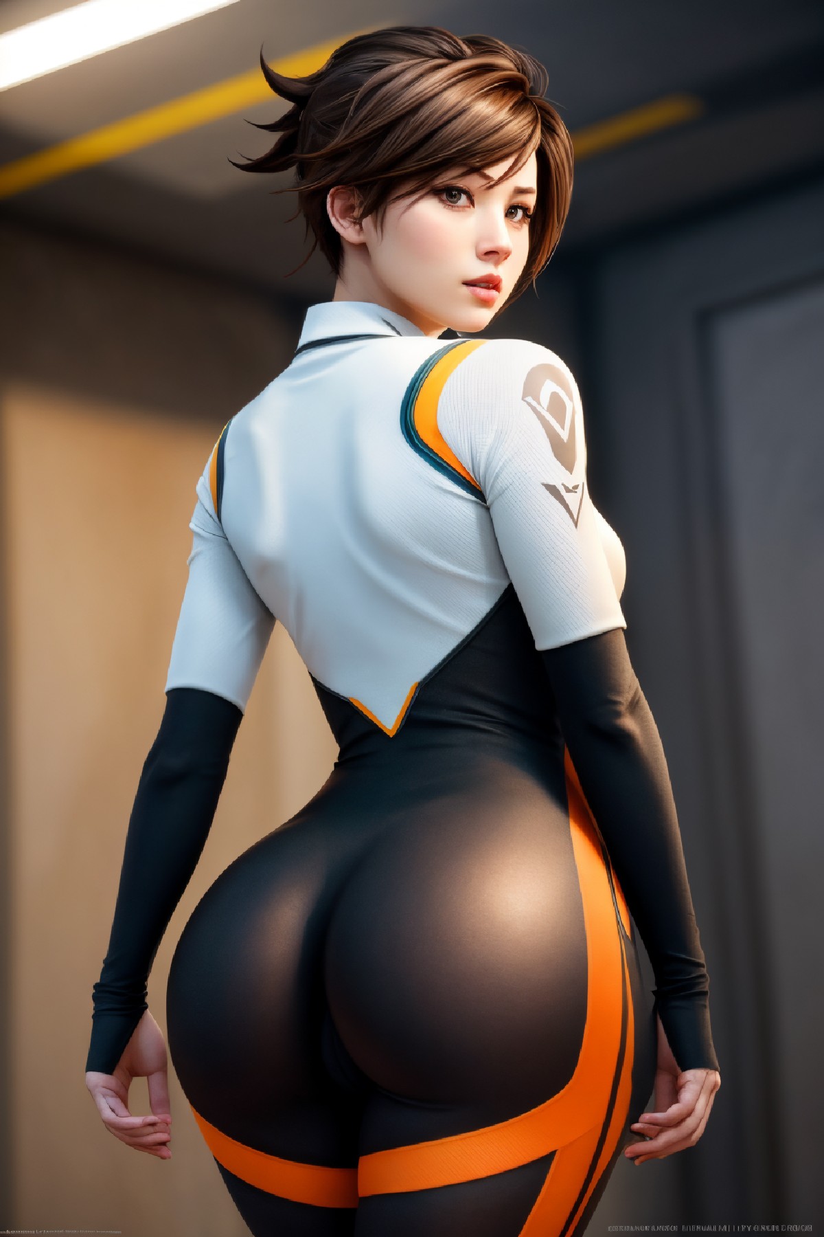 Lena Oxton, code-named "The Hunt"