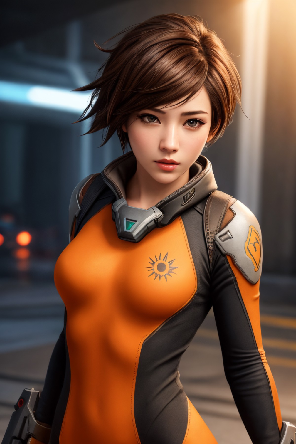Lena Oxton, code-named "The Hunt"