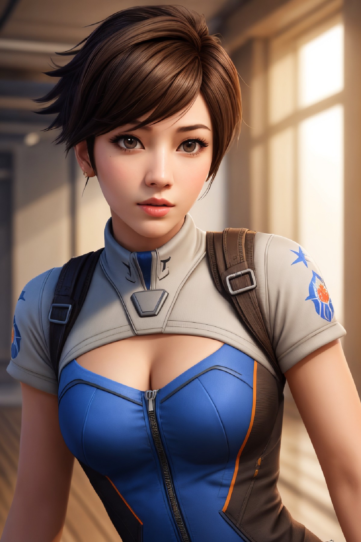 Lena Oxton, code-named "The Hunt"