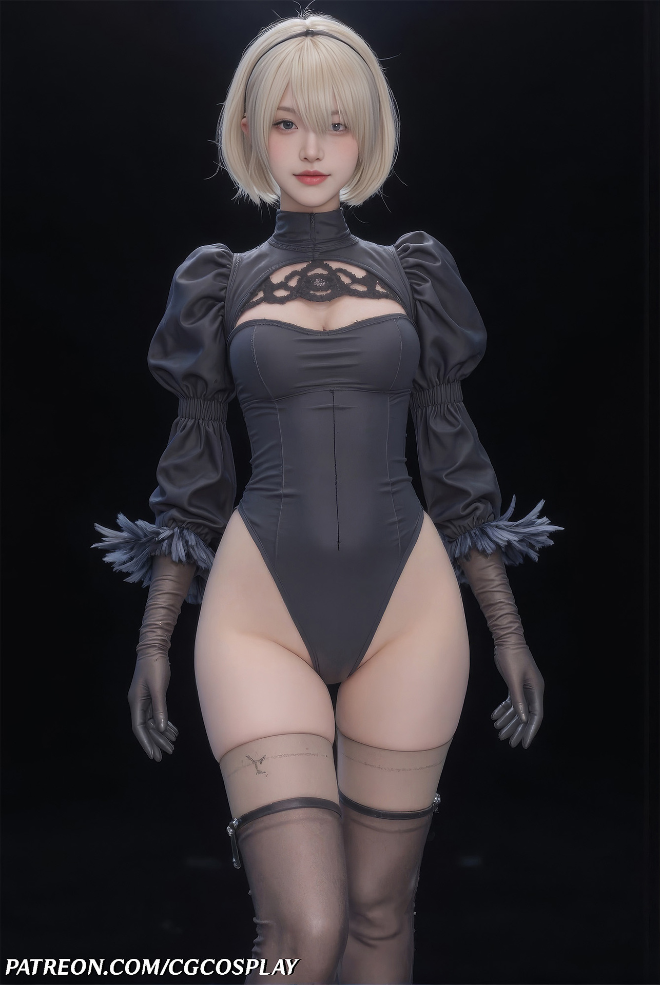 YoRHa No.2 Type B – NIER 🖤⚔️🤍