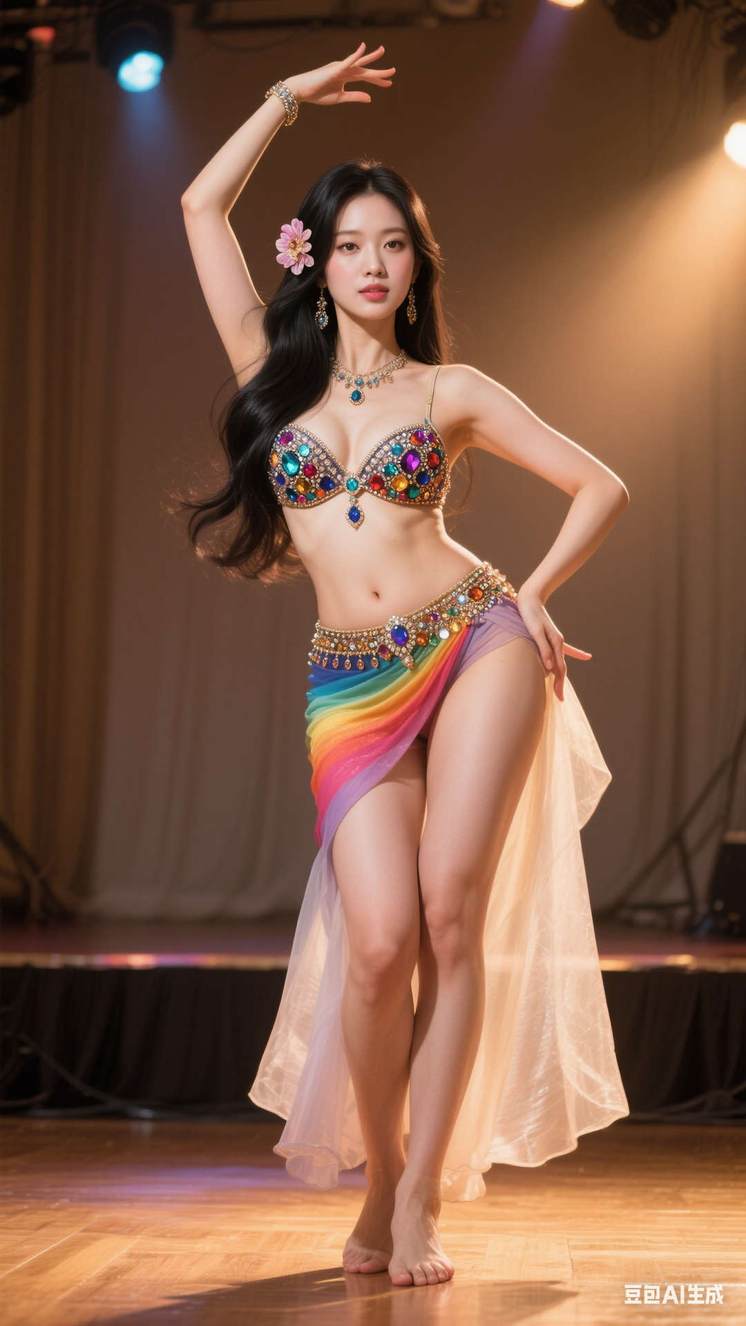 Rainbow Gem Belly Dancer