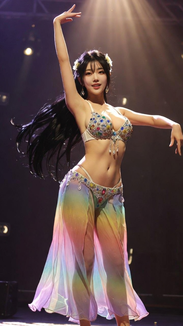Rainbow Gem Belly Dancer