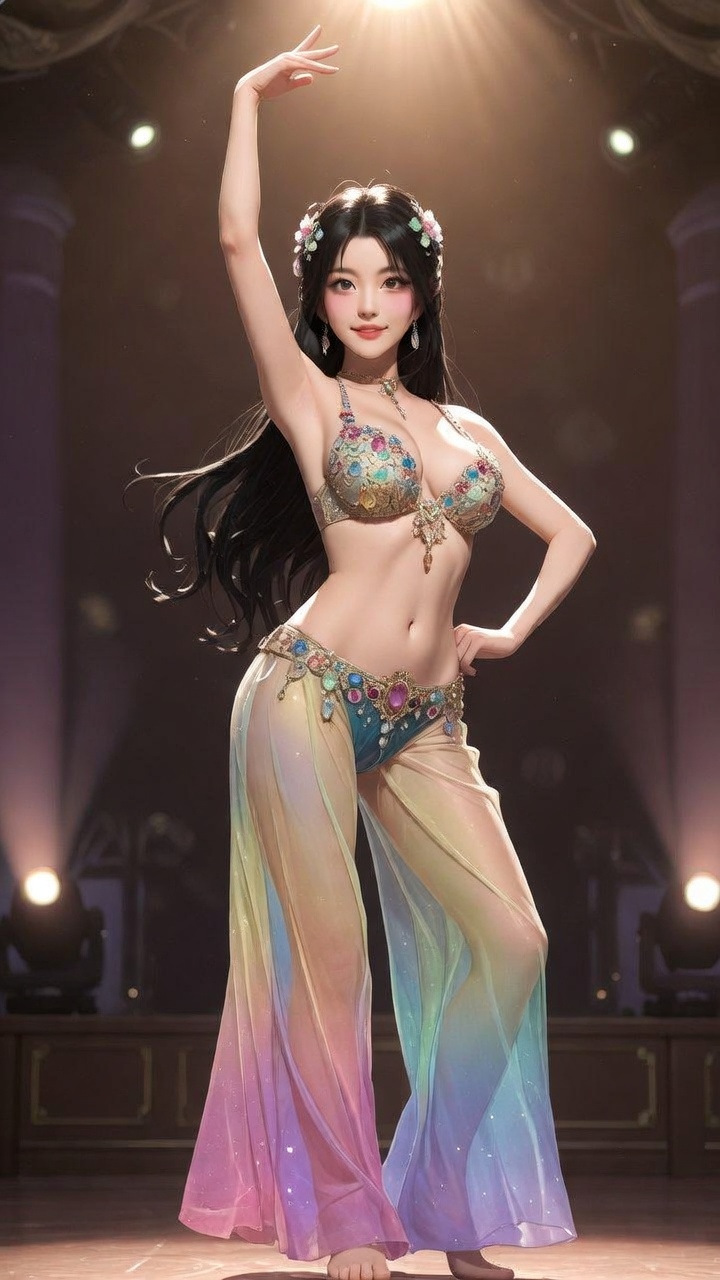 Rainbow Gem Belly Dancer
