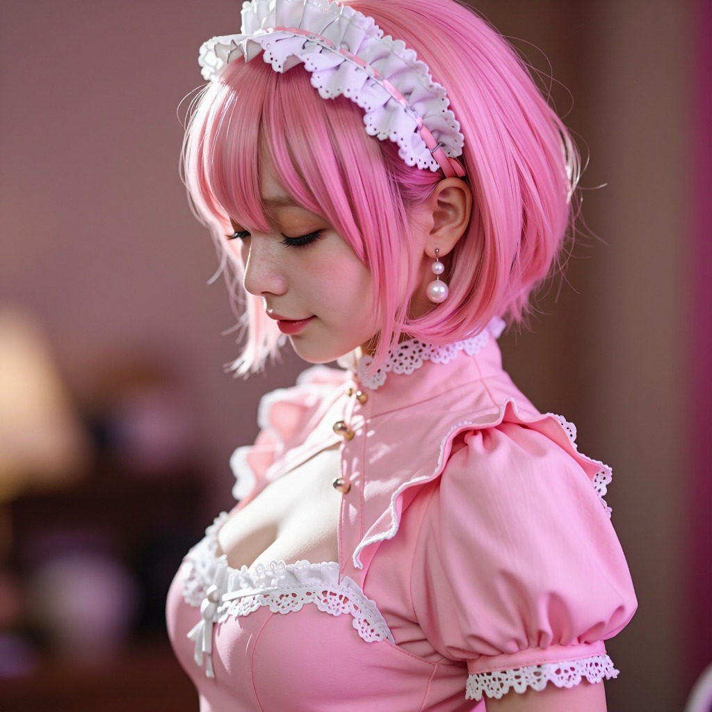 Pink Maid Outfit