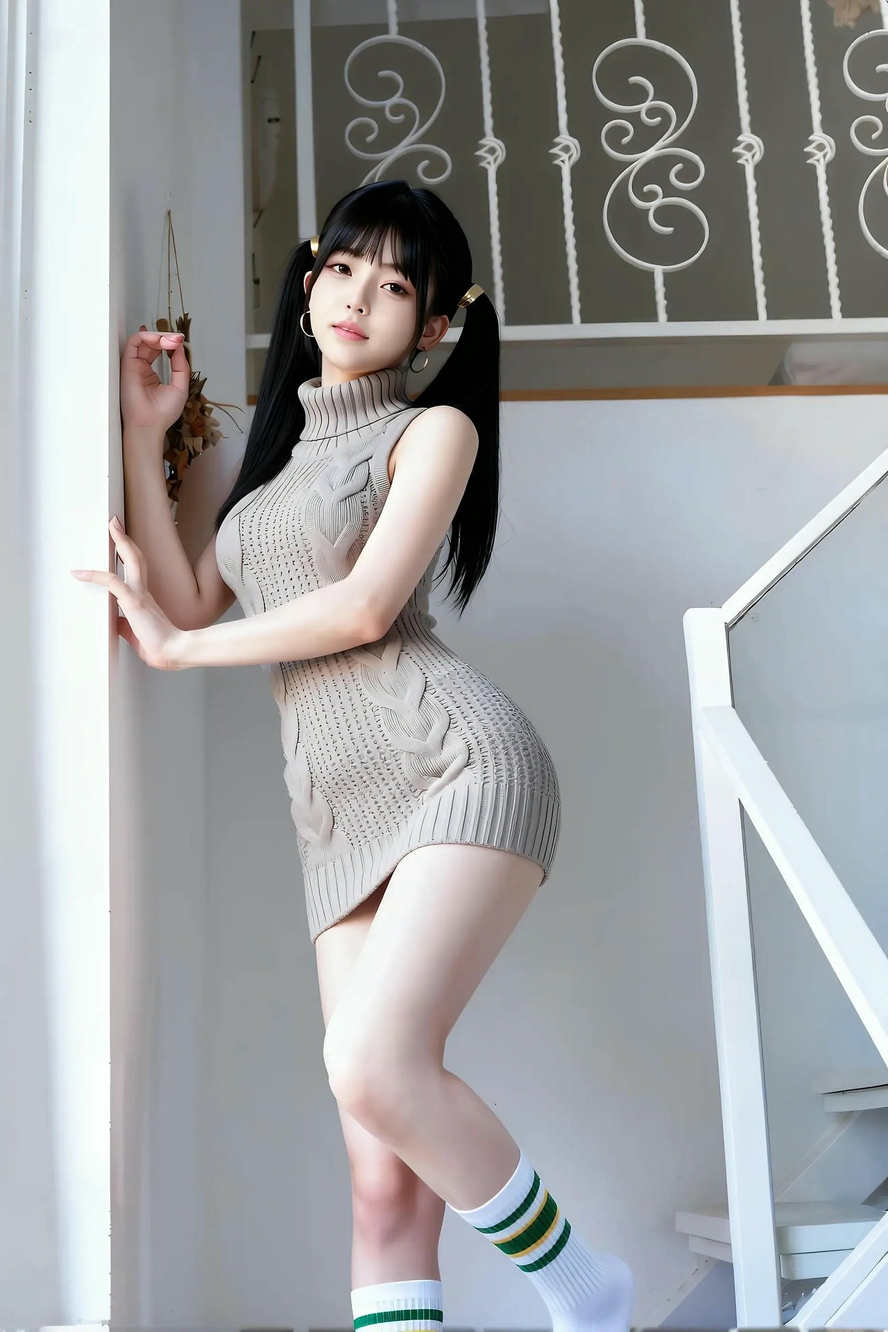 Grapefruit - knitted skirt